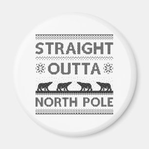 Straight Outta North Pole Magneet