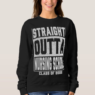 Straight Outta Nursing School Boys & Kinder Gradua Trui