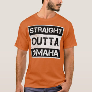 Straight Outta Omaha Nebraska Distress S T-shirt
