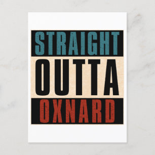 Straight Outta Oxnard Californië Feestdagenkaart