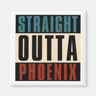 Straight Outta Phoenix Arizona AZ Verenigde Staten Magneet