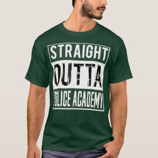 Straight Outta Politie Academie Afstuderen Gift T-shirt