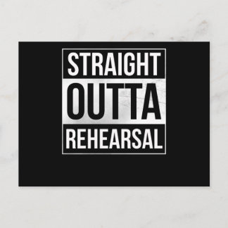 Straight Outta Rehearal Theater Artist Performer Briefkaart
