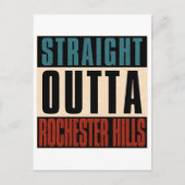 Straight Outta Rochester Hills Michigan, Verenigd Briefkaart (Voorkant)