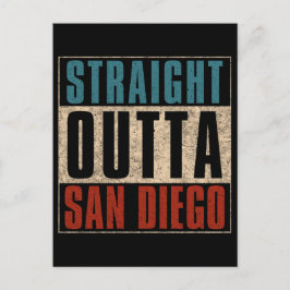 Straight Outta San Diego Californië Verenigde Stat Briefkaart