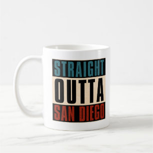 Straight Outta San Diego Californië Verenigde Stat Koffiemok