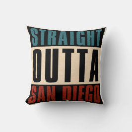 Straight Outta San Diego Californië Verenigde Stat Kussen