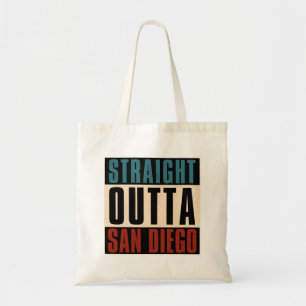 Straight Outta San Diego Californië Verenigde Stat Tote Bag