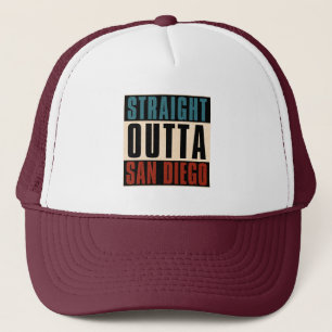 Straight Outta San Diego Californië Verenigde Stat Trucker Pet