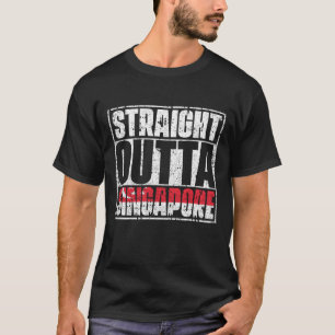 Straight Outta Singapore vlag T-shirt