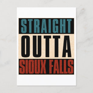 Straight Outta Sioux Herfsten South Dakota SD Briefkaart