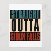 Straight Outta Sioux Herfsten South Dakota SD Briefkaart (Voorkant)