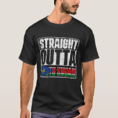Straight Outta South Sudan Flag T-shirt (Voorkant)