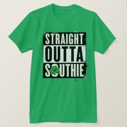 Straight Outta Southie Boston T-shirt (Design voorkant)