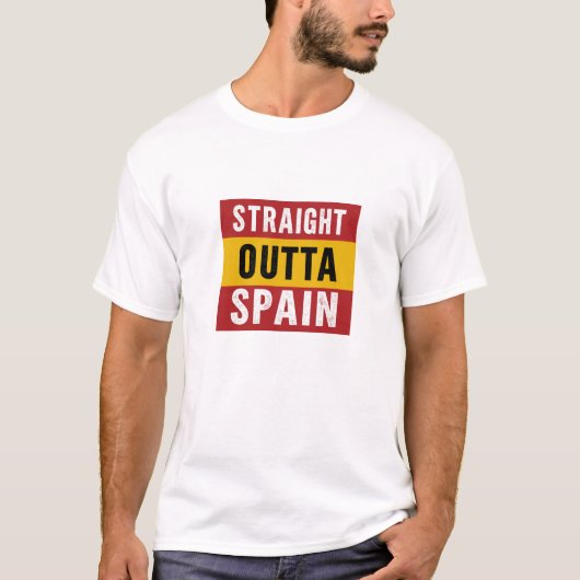 Straight Outta Spanje T-shirt (Voorkant)
