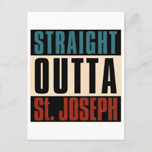 Straight Outta St. Joseph Missouri MO Briefkaart