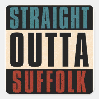 Straight Outta Suffolk Virginia VA Vierkante Sticker