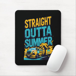 Straight Outta Summer - Retro Terug naar school Muismat