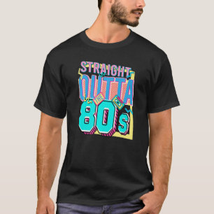 Straight Outta the 80s Born Nostalgia 80s Bi T-shirt