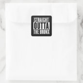 Straight Outta The Bronx Vierkante Sticker (Tas)