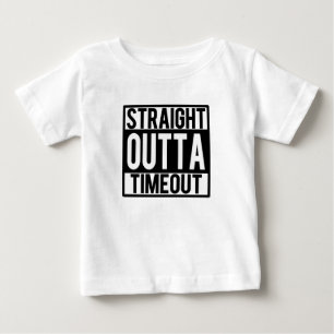 Straight Outta Timeout Grappig Baby Boy shirt