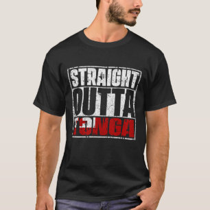 Straight Outta Tonga-vlag T-shirt