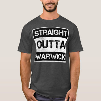 Straight Outta Warwick stad Rhode Island Vintage D T-shirt