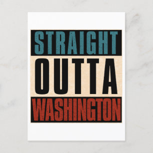 Straight Outta Washington District van Columbia DC Briefkaart