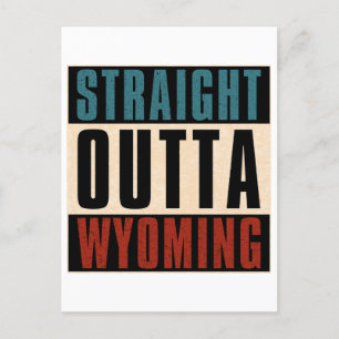 Straight Outta Wyoming Michigan MI Briefkaart