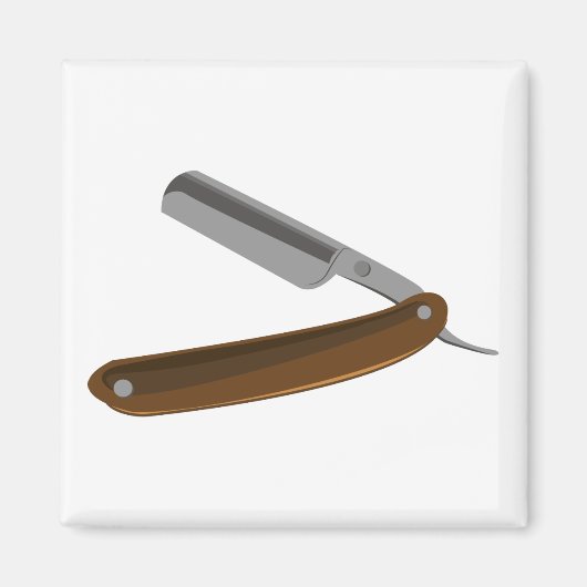 Straight Razor Magneet (Voorkant)