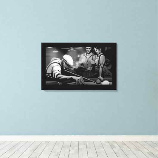 Straight Shooter Canvas Afdruk (Insitu (Houten vloer))