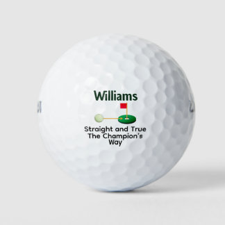 Straight True Champion Way Personalized Gift Golfballen
