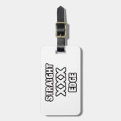 Straightedge Bagagelabel (Voorkant verticaal)