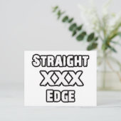 Straightedge Briefkaart (Staand voorkant)
