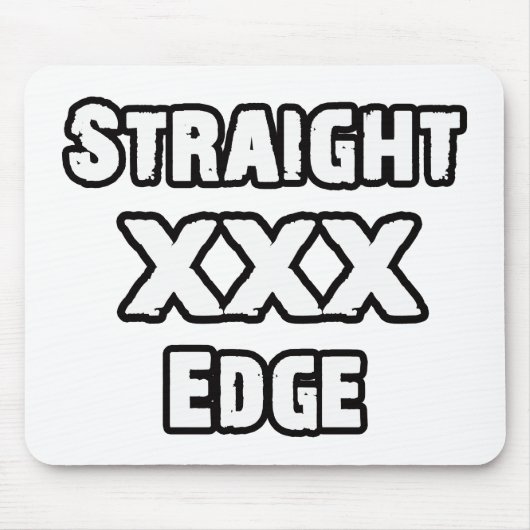 Straightedge Muismat (Voorkant)