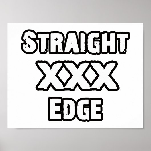 Straightedge Poster (Voorkant)