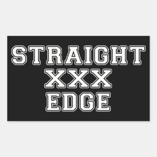 Straightedge Rechthoekige Sticker