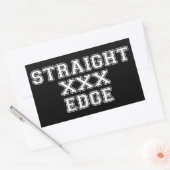 Straightedge Rechthoekige Sticker (Envelop)