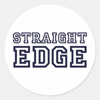 StraightEdge Ronde Sticker