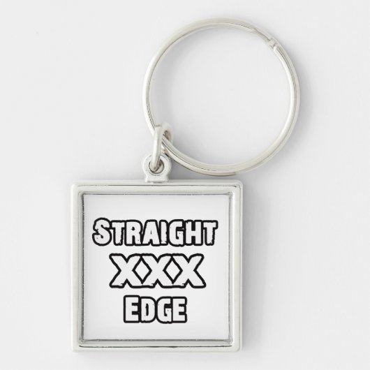 Straightedge Sleutelhanger (Voorkant)