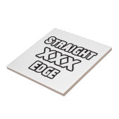 Straightedge Tegeltje (Zijkant)