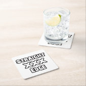 Straightedge Vierkante Kartonnen Onderzetter (Insitu)