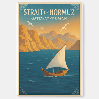 Strait of Hormuz – Gateway of Oman Magneet