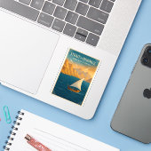 Strait of Hormuz – Gateway of Oman Sticker (Laptop met iPhone)