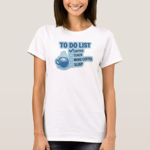 Strak Blauw KOUDDRANK EERST, DAN LESGEVEN Artistie T-shirt