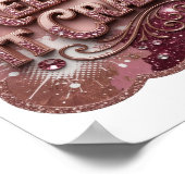 Strak goud KEEPIN' IT CRAZY Print (Hoek)