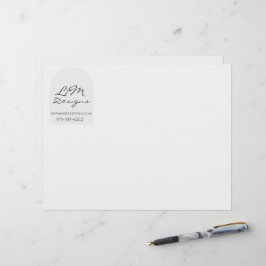 Strak Minimalistisch Briefhoofd