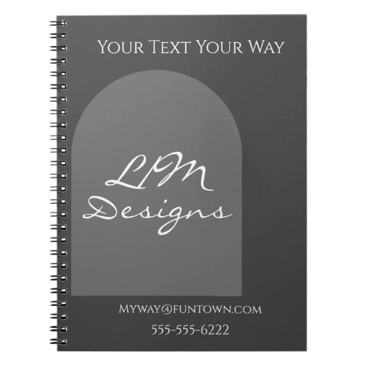 Strak Minimalistisch Notitieboek (Voorkant)