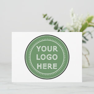 Strak, modern, gepolijst en aanpasbaar. bedankkaart