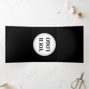 Strak, modern, gepolijst en aanpasbaar. drieluik uitnodiging